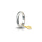 Fede Nuziale Unoaerre Oro 18k Bianco 5 grammi