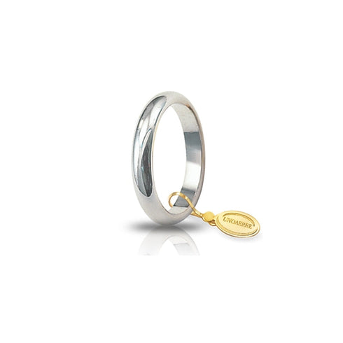 Fede Nuziale Unoaerre Oro 18k Bianco 5 grammi
