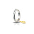 Fede Nuziale Unoaerre Oro 18k Bianco 5 grammi
