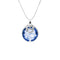 Collana Argento 925 Maschera Cristallo Azzurro Michele Affidato CL-AP-000548