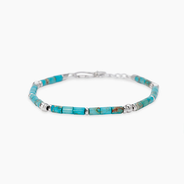 Bracciale Mabina 534145 Argento 925 Diaspro Turchese IBIZA Uomo