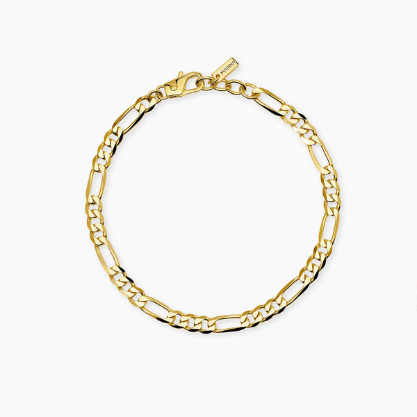 Bracciale Mabina 534159 Argento 925 Dorato Catena Figaro MILLENNIUM