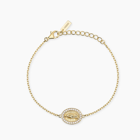 Bracciale Mabina 534166 Argento 925 Oro 18K Madonnina LADY MADONNA Donna