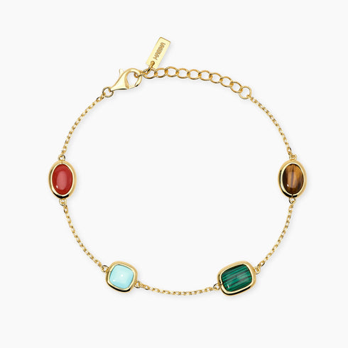 Bracciale Mabina 534173 Argento 925 Oro 18K Pietre Multicolor GIULIETTA Donna