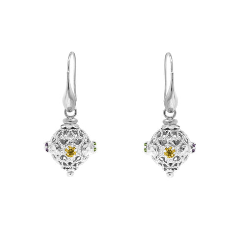 Orecchini Michele Affidato OR-GI-000382 in argento 925 con zirconi multicolor