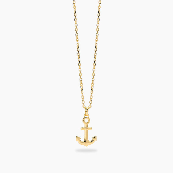 Collana Mabina 553871 Argento 925 Dorato con Ancora NAVY RULE