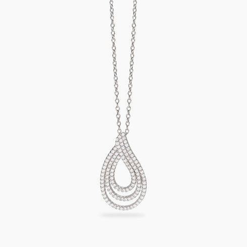 Girocollo Mabina 553883 Argento 925 Goccia Zirconi Donna