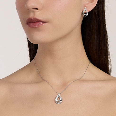 Girocollo Mabina 553883 Argento 925 Goccia Zirconi Donna