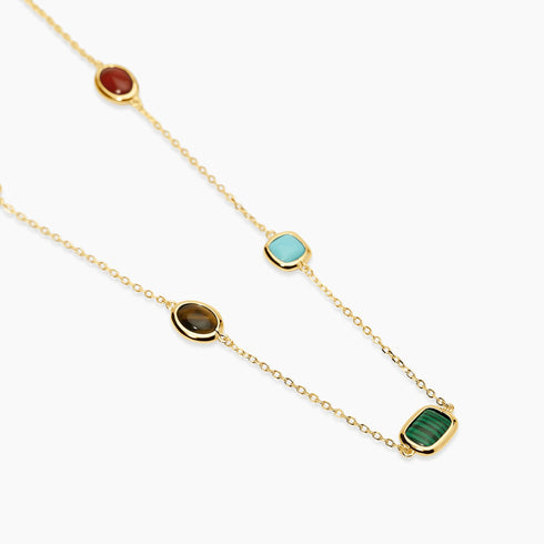 Girocollo Mabina 553892 Argento 925 Pietre Multicolor Oro 18K GIULIETTA Donna