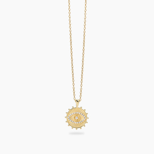 Girocollo Mabina 553900 Argento 925 Dorato Occhio Donna