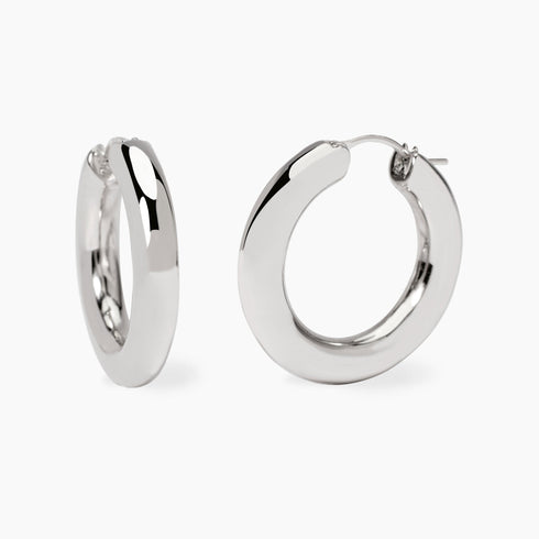 Orecchini Mabina 563917 Argento 925 Rodiato Cerchio Piatto LIKE YOU Donna