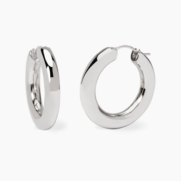 Orecchini Mabina 563917 Argento 925 Rodiato Cerchio Piatto LIKE YOU Donna