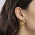 Orecchini Mabina 563929 Argento 925 Oro 18K Cerchio Chunky LIKE YOU Donna