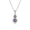 Collana Argento 925 Maschera Zircone Viola Michele Affidato CL-PH-000008