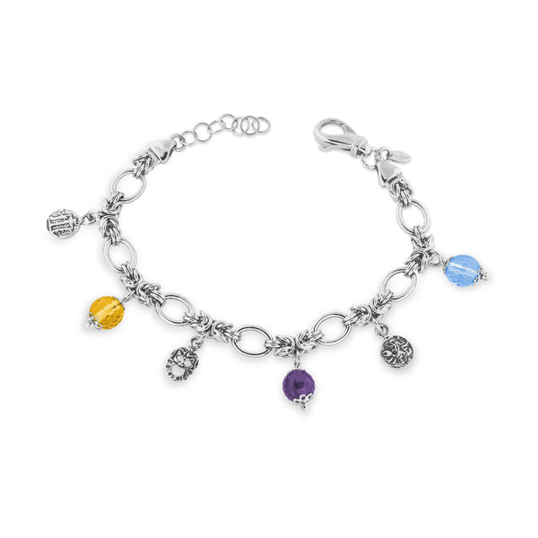 Bracciale Argento 925 Maschere e Monete Michele Affidato BR-BY-000036