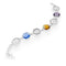 Bracciale Argento 925 Maschere Cristalli Multicolor Michele Affidato BR-AP-000363