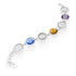 Bracciale Argento 925 Maschere Cristalli Multicolor Michele Affidato BR-AP-000363