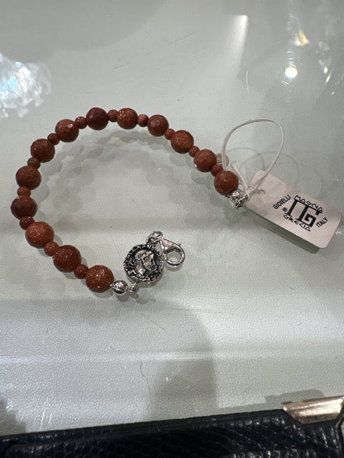 Bracciale pietra del sole argento 925 Magna Grecia