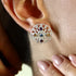 Orecchini Michele Affidato OR-RO-000345 in argento 925 con zirconi multicolor, dettaglio