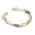 Bracciale Boccadamo XB1059D Placcato Oro Cristalli Ametista
