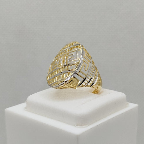 Anello a fascia oro bianco e giallo 3.30 gr | Gioiellitosti.it