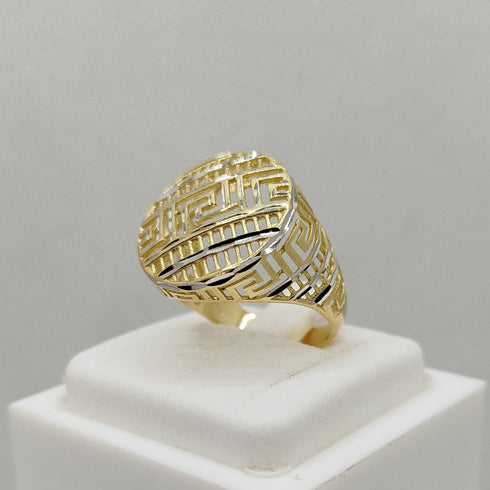 Anello a fascia oro giallo e bianco 4.30 gr | Gioiellitosti.it