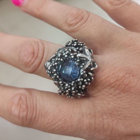 Anello Argento 925 Acquamarina SUALI' BM2703 /14 | Gioiellitosti.it