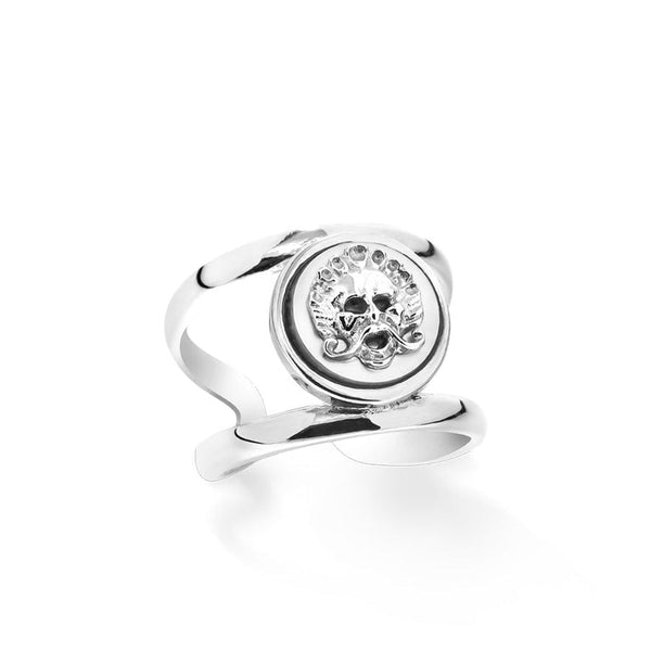 Anello Argento 925 Maschera Madreperla Michele Affidato AN-AP-000205 | Gioielli Tosti