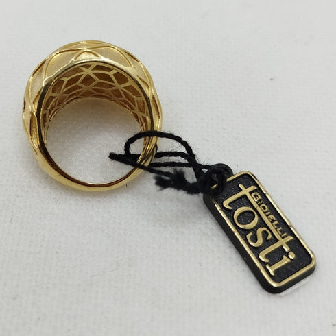 Anello fascia larga oro giallo 18k carati 6.80 gr | Gioiellitosti.it