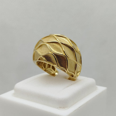 Anello fascia larga oro giallo 18k carati 6.80 gr | Gioiellitosti.it
