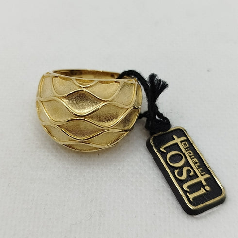 Anello fascia larga oro giallo 18k carati 6.80 gr | Gioiellitosti.it