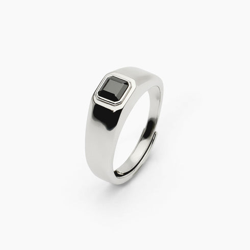 Anello Mabina 523357 Argento 925 Zircone Nero NEW RETRÒ Uomo | Gioielli Tosti
