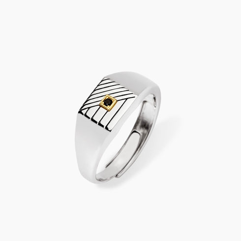 Anello Mabina 523475 Argento 925 Oro 18K Chevalier Uomo | Gioielli Tosti
