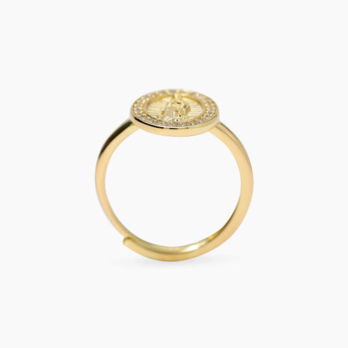 Anello Mabina 523518 Argento 925 Dorato Madonnina Donna | Gioielli Tosti