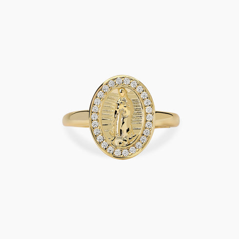 Anello Mabina 523518 Argento 925 Dorato Madonnina Donna | Gioielli Tosti