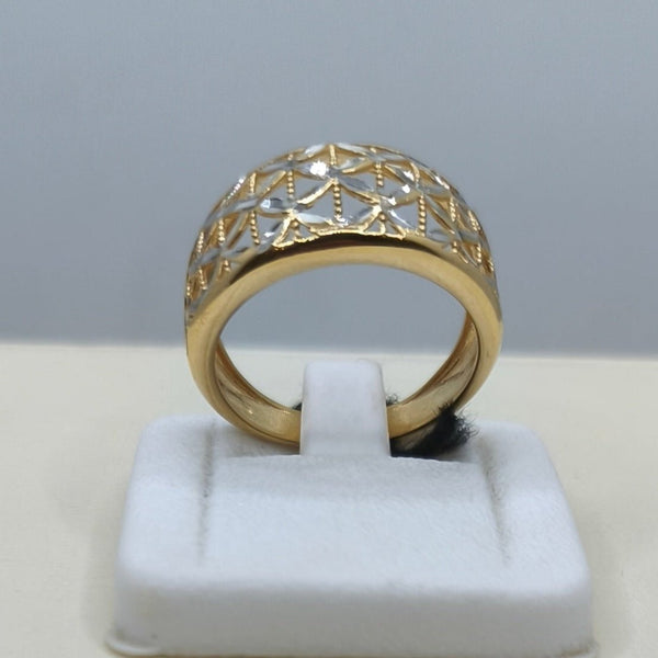 Anello Oro fascia larga diamantata 3.50 gr misura 18 cm | Gioiellitosti.it