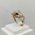 Anello Puma in oro 18k Fascia con zirconi 6.20 gr | Gioiellitosti.it