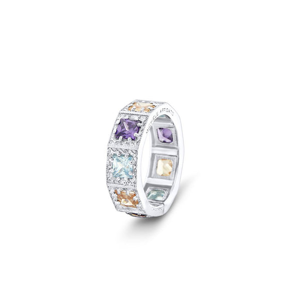 Anello Unisex Argento 925 Zirconi Michele Affidato AN-TY-000027 | Gioielli Tosti