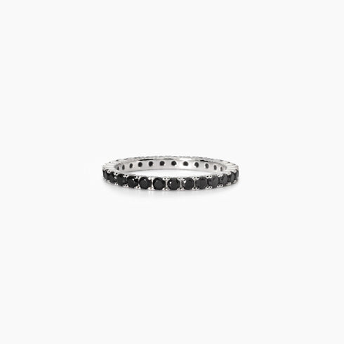 Anello Uomo Fedina Zirconi Neri Mabina 523411 | Gioiellitosti.it
