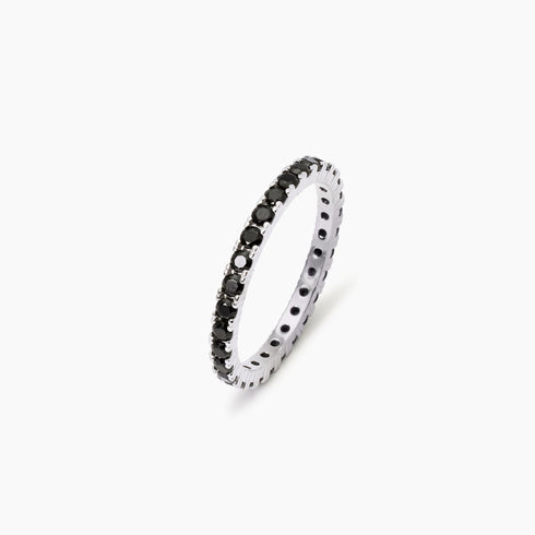 Anello Uomo Fedina Zirconi Neri Mabina 523411 | Gioiellitosti.it