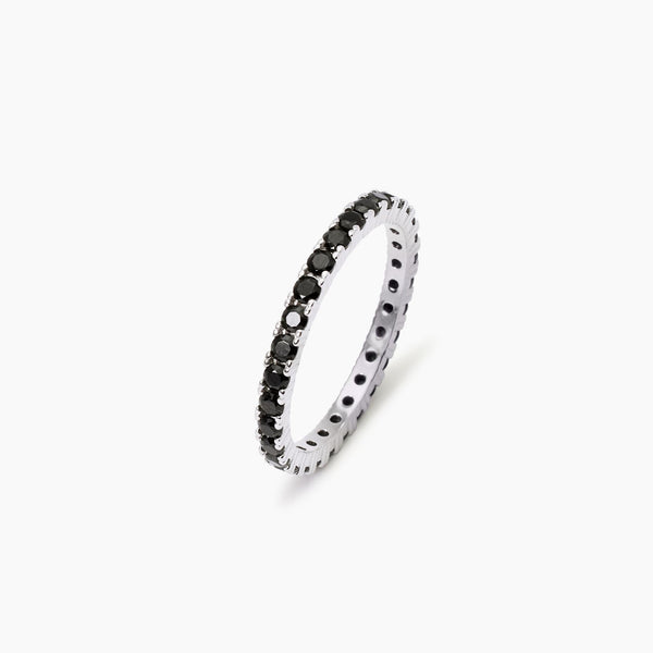 Anello Uomo Fedina Zirconi Neri Mabina 523411 | Gioiellitosti.it