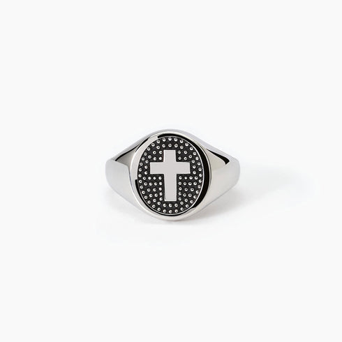 Anello Uomo Mabina 523226 Argento 925 Croce e borchie | Gioiellitosti.it