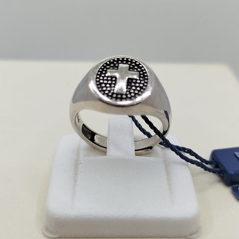 Anello Uomo Mabina 523226 Argento 925 Croce e borchie | Gioiellitosti.it