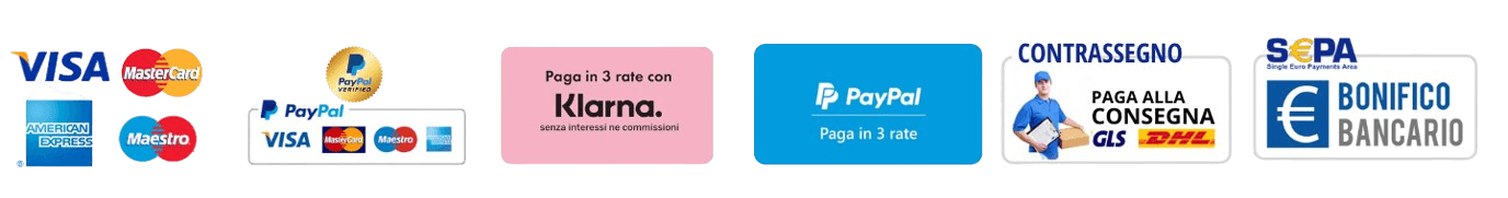 banner Sistemi di pagamento accettati