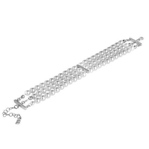 Bracciale 3 fili perle e cristalli Swarovski Boccadamo BR458 | Gioiellitosti.it