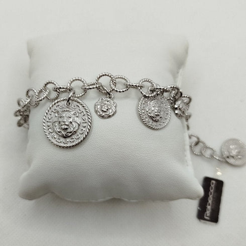 Bracciale Argento catena ciondoli immagine e logo Rebecca SLIBAA04 | Gioiellitosti.it