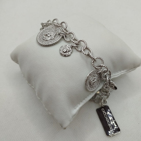 Bracciale Argento catena ciondoli immagine e logo Rebecca SLIBAA04 | Gioiellitosti.it