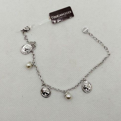 Bracciale Argento catena ciondoli perle Rebecca BMMBBO03 | Gioiellitosti.it