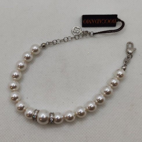Bracciale argento con perle naturali Boccadamo BR584 | Gioiellitosti.it