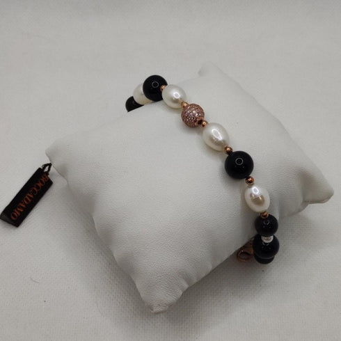 Bracciale argento e perle Boccadamo BR535RS | Gioiellitosti.it